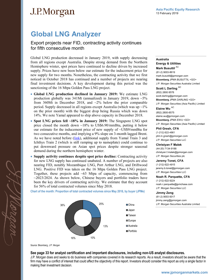 J.P. 摩根-全球-能源与公用事业行业-全球液化天然气行业分析-2019.2.13-36页J.P. 摩根-全球-能源与公用事业行业-全球液化天然气行业分析-2019.2.13-36页_1.png